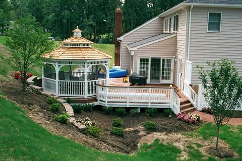 Deck with gazebo